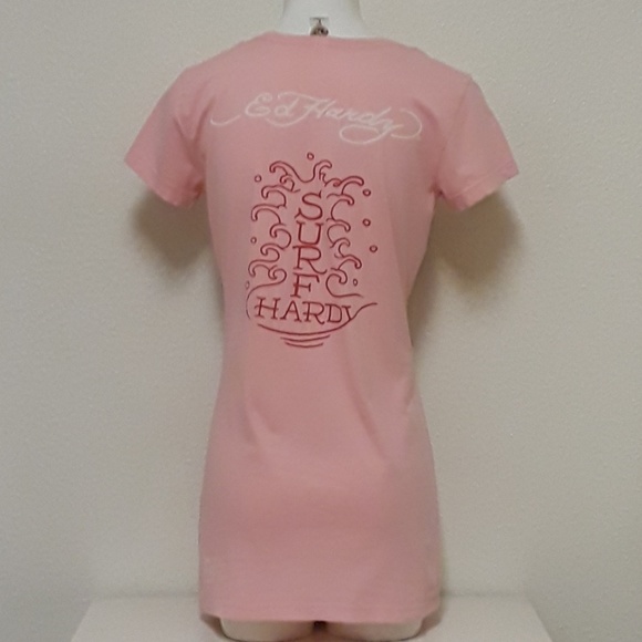 👹SOLD👹Ed Hardy Christian Audigier Top Womens LG - Picture 5 of 7